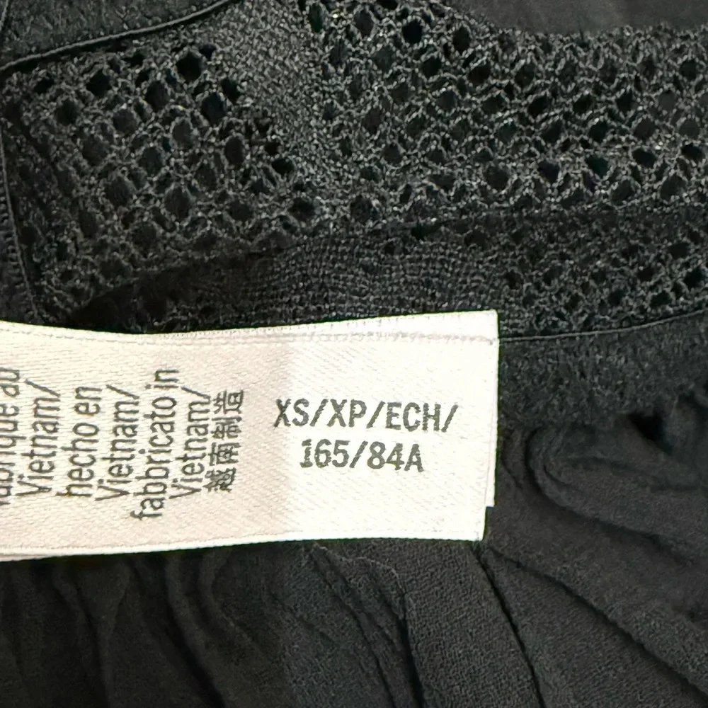 Victoria's Secret Black Lace Belted Dress